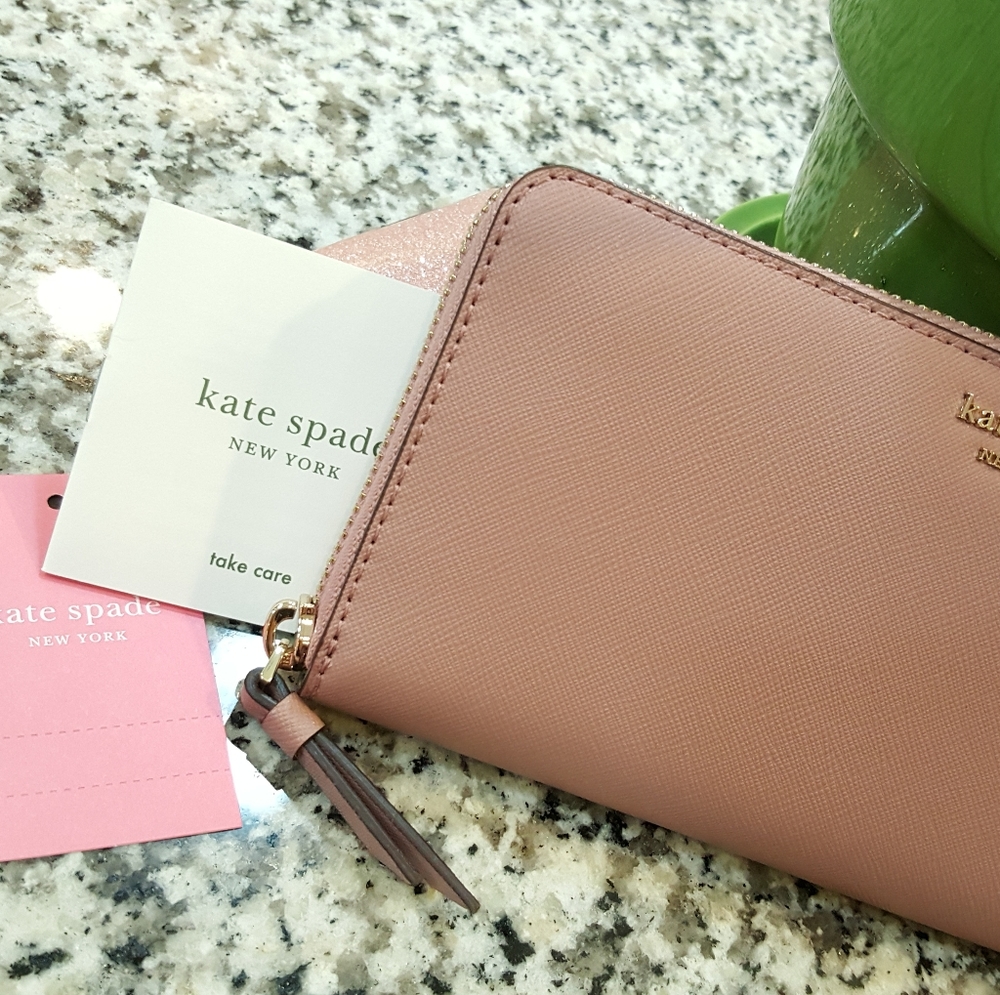 Kate Spade Large Continental Wallet Cameron Peony - Picture 4 of 4